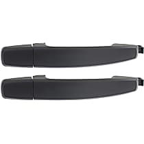 Rear, Driver and Passenger Side Primed Exterior Door Handle, Without Key Hole