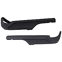 Driver and Passenger Side Bumper Step Pad, Black, For Models With Single Rear Wheels