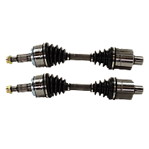 Front, Driver and Passenger Side Axle Assembly - New Set of 2 AWD