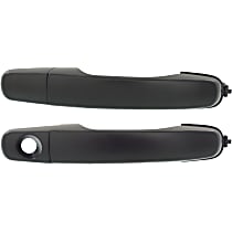 Front or Rear, Driver and Passenger Side Primed Exterior Door Handle, Front Driver Side - With Key Hole; Front Passenger Side or Rear Driver or Passenger Side - Without Key Hole