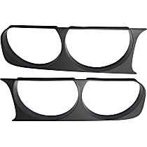 Headlight Bezel - Black, Set of 2