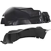 Front, Driver and Passenger Side, Front Section Fender Liner