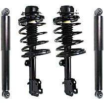 Front and Rear, Driver and Passenger Side Shock and Fully Loaded Strut