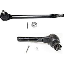 Front, Driver and Passenger Side, Outer Tie Rod Ends