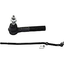 Front, Driver and Passenger Side, Outer Tie Rod End, Four Wheel Drive, With 1 (in) x 18 Threads, RWD