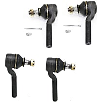 Front, Driver and Passenger Side, Inner and Outer Tie Rod Ends