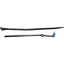 Front, Driver Side Outer, Passenger Side Inner Tie Rod End, Four Wheel Drive, with 8 Lug Wheels, Tapered Hole Mounted Steering Damper, 4WD