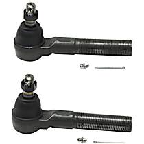 Front, Driver Side, Outer Tie Rod End, Four Wheel Drive, with 8 Lug Wheels, Tapered Hole Mounted Steering Damper, 4WD