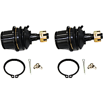 Front, Driver and Passenger Side, Lower, Rearward Ball Joint, RWD, Non-Adjustable Type