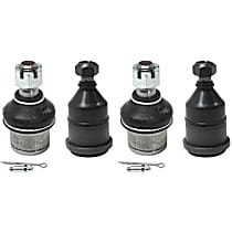 Front, Driver and Passenger Side, Upper and Lower Ball Joints