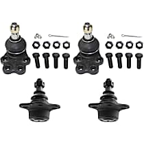 Front, Driver and Passenger Side, Upper and Lower Ball Joint, Rear Wheel Drive