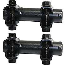 Tie Rod Adjusting Sleeve, Four Wheel Drive, Tapered Hole Mounted Steering Damper