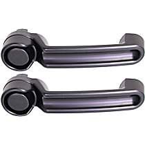 Front or Rear, Driver and Passenger Side Exterior Door Handle, Primed, Without Key Hole