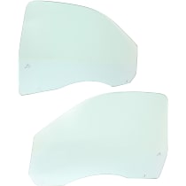 Front, Driver and Passenger Side Door Glasses, Clear, Standard Cab Pickup, Replaces NAGS Number DD11589 GTNN, DD11590 GTNN