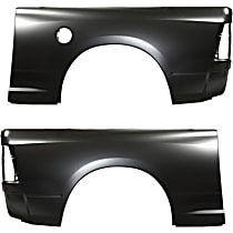 Rear, Driver and Passenger Side Truck Bedside Panels, Primed, 6 Ft. Bed, Without Cargo Box, CAPA Certified