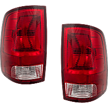Driver and Passenger Side Halogen Tail Light, With bulb(s), OE Replacement, CAPA Certified