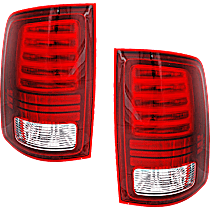 Driver and Passenger Side LED Tail Light, With bulb(s), Premium Type, OE Replacement, CAPA Certified