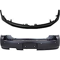 Front and Rear Primed Bumper Cover CAPA Certified
