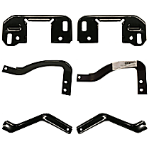Front, Driver and Passenger Side, Inner and Outer Bumper Bracket
