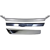 Grille Trim, Upper, Center and Lower, Chrome, CAPA Certified