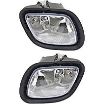 Front, Driver and Passenger Side Fog Lights, With bulb(s), Halogen, without Daytime Running Lights