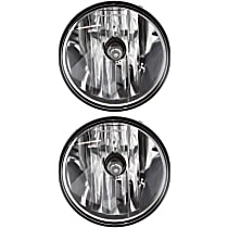 Front, Driver and Passenger Side Halogen Fog Light, Without bulb(s)