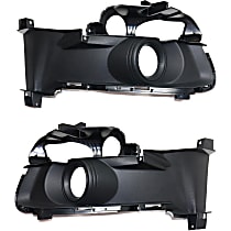 Front, Driver and Passenger Side Fog Light Trims, Primed, Except Shelby Model