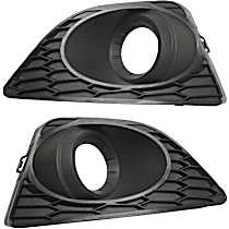 Front, Driver and Passenger Side Fog Light Trims, Primed, Hybrid/SEL Models