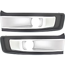Front, Driver and Passenger Side Fog Light Trims, Primed, 6 Cyl., 3.5L Engine