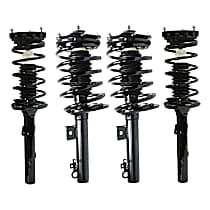 Front and Rear, Driver and Passenger Side Fully Loaded Strut, FWD, Sedan