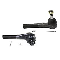 Front, Driver and Passenger Side, Outer Tie Rod End