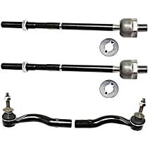 Front, Driver and Passenger Side, Inner and Outer Tie Rod End