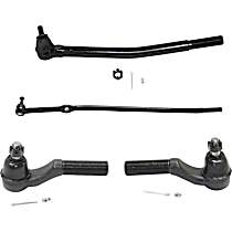 Front, Driver and Passenger Side, Inner and Outer Tie Rod Ends
