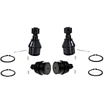 Front, Driver and Passenger Side, Upper and Lower Ball Joint, Rear Wheel Drive