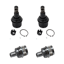 Front, Driver and Passenger Side, Upper and Lower Ball Joints