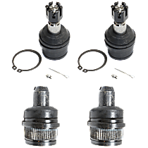 Front, Driver or Passenger Side, Upper and Lower Ball Joint