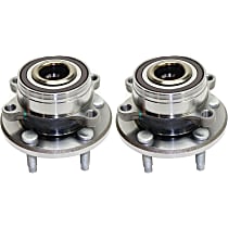 Front or Rear, Driver and Passenger Side Wheel Hub Bearing included - Set of 2