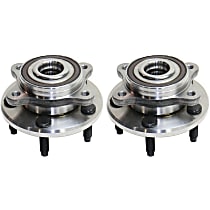 Rear, Driver and Passenger Side Wheel Hub, 5 Lugs, With Bearing, FWD