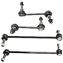 Front and Rear, Driver and Passenger Side Sway Bar Links, Non-Greasable