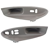 Front, Driver and Passenger Side Window Switch Bezels, For Coupe Models