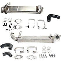 EGR Cooler - Stainless Steel, Direct Fit, Set of 2