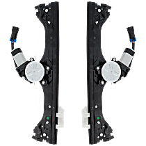 Front, Driver and Passenger Side Window Regulators, Power