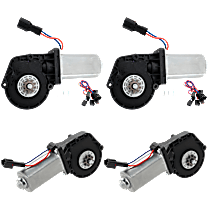 Front and Rear, Driver and Passenger Side Window Motor, New