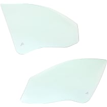 Front and Rear, Driver and Passenger Side Door Glasses, Green Tint, Replaces NAGS No. DD10919 GTNN, DD10920 GTNN