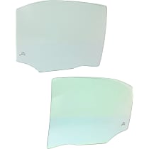 Rear, Driver and Passenger Side Door Glasses, Green Tint, Replaces NAGS No. DD10923 GTNN, DD10924 GTNN