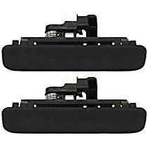 Rear, Driver and Passenger Side Textured Black Exterior Door Handle, Without Key Hole