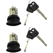 Ignition Lock Cylinders, Black, For Models without Transponder Key - 