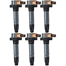 Ignition Coils, Set Of 6, 6 Cylinder, 3.5L Engine