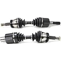 Front, Driver and Passenger Side Axle Assemblies, Four Wheel Drive
