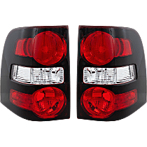 Driver and Passenger Side Halogen Tail Light, Without bulb(s), OE Replacement, CAPA Certified